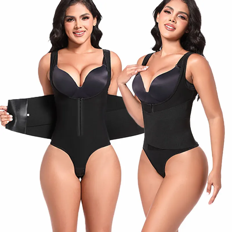 Colombianas Fajase Shapewear Moldeadoras Extreme Reloj De Arena Girdle Waist Trainer Shaper Open Bust Corset Lingerie Bodysuits