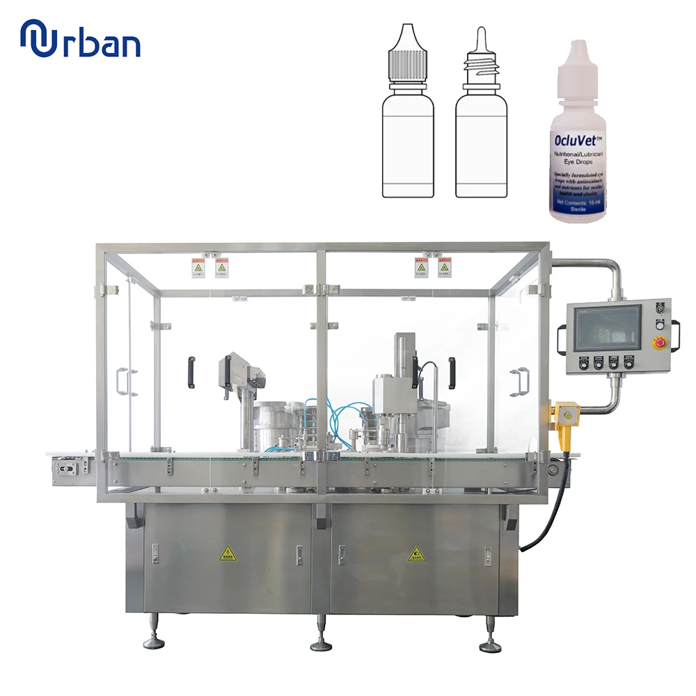 Pharmaceutical Full Automatic Magnetic Pump High Viscosity Liquid Filling Viscous Liquid Bottles Filling Capping Machine
