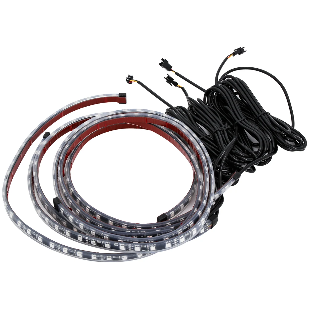 
4 PCS LED Neon Undercar Glow Light Colorful LED Strip Underbody Bar RGB 47