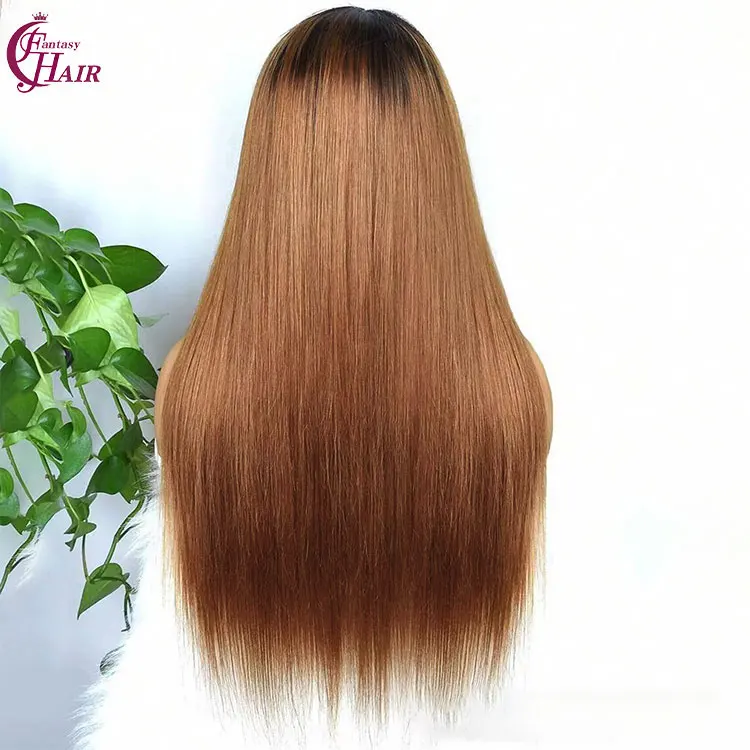 FH Double Drawn Brazilian Human Hair Wigs Vendor 1b-30# Straight Glueless 4x4 Lace Front Raw Vietnamese Wigs For Black Women
