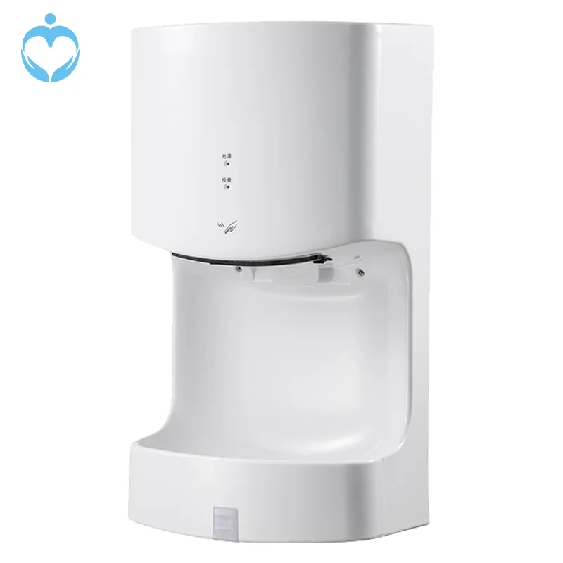 Wall Mounted Hand Dryer High Speed Wind Jet Low Noise Automatic Sensor Power Saving Hand Dryer for Toilet Electric ABS Plastic