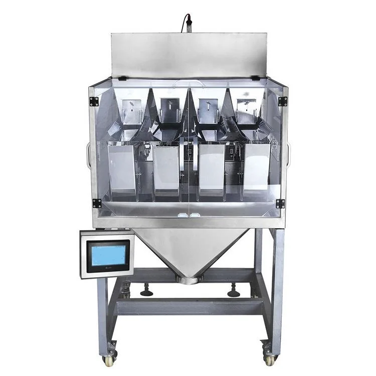 4 head linear weigher packaging machine small granular tea weighing and packing machine
