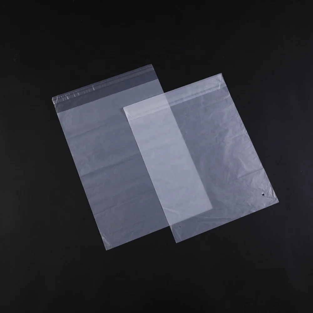 Biodegradable Bag Clothing Bags for Mailing Transparent Resealable Self Adhesive Seal Plastic T-shirt Bag Gravure Printing PLA