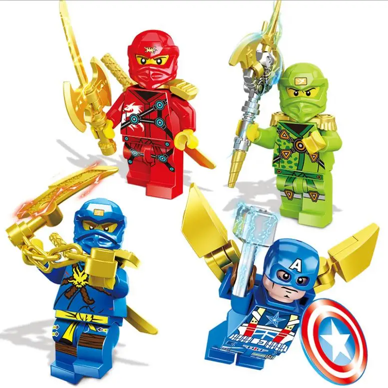 EN71 Factory price mini figurines toy puzzle Heroes Small toy building block mini toys parts Juguetes al por mayor