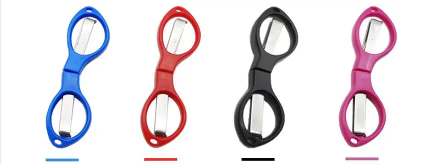Embroidery Needlework  Sewing Folding Scissors Fishing Line Scissors Sewing Tools Plastic Handle Needlework Scissors