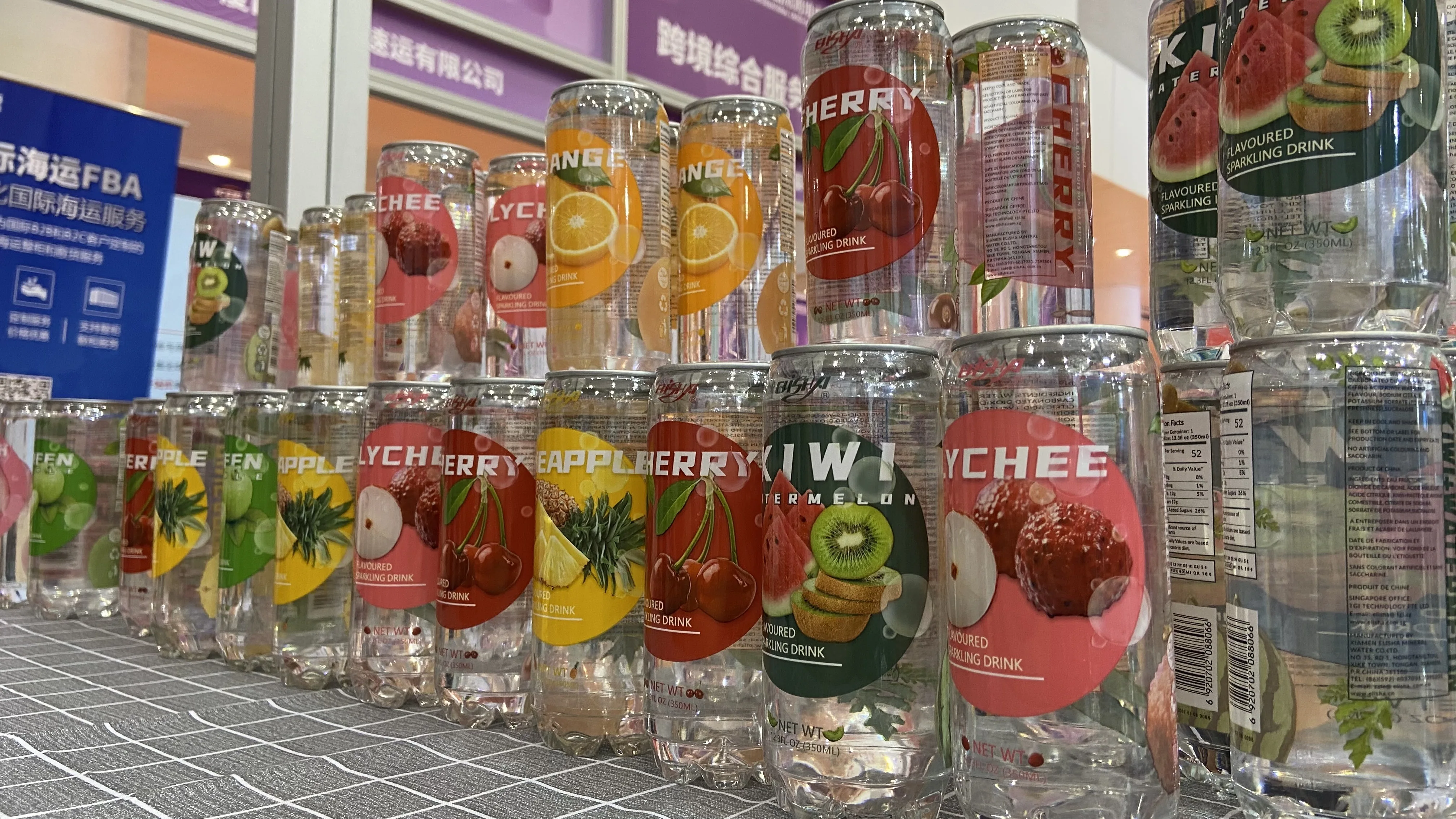 ELISHA Factory OEM private label multiplied fruit flavoured sparkling drinks