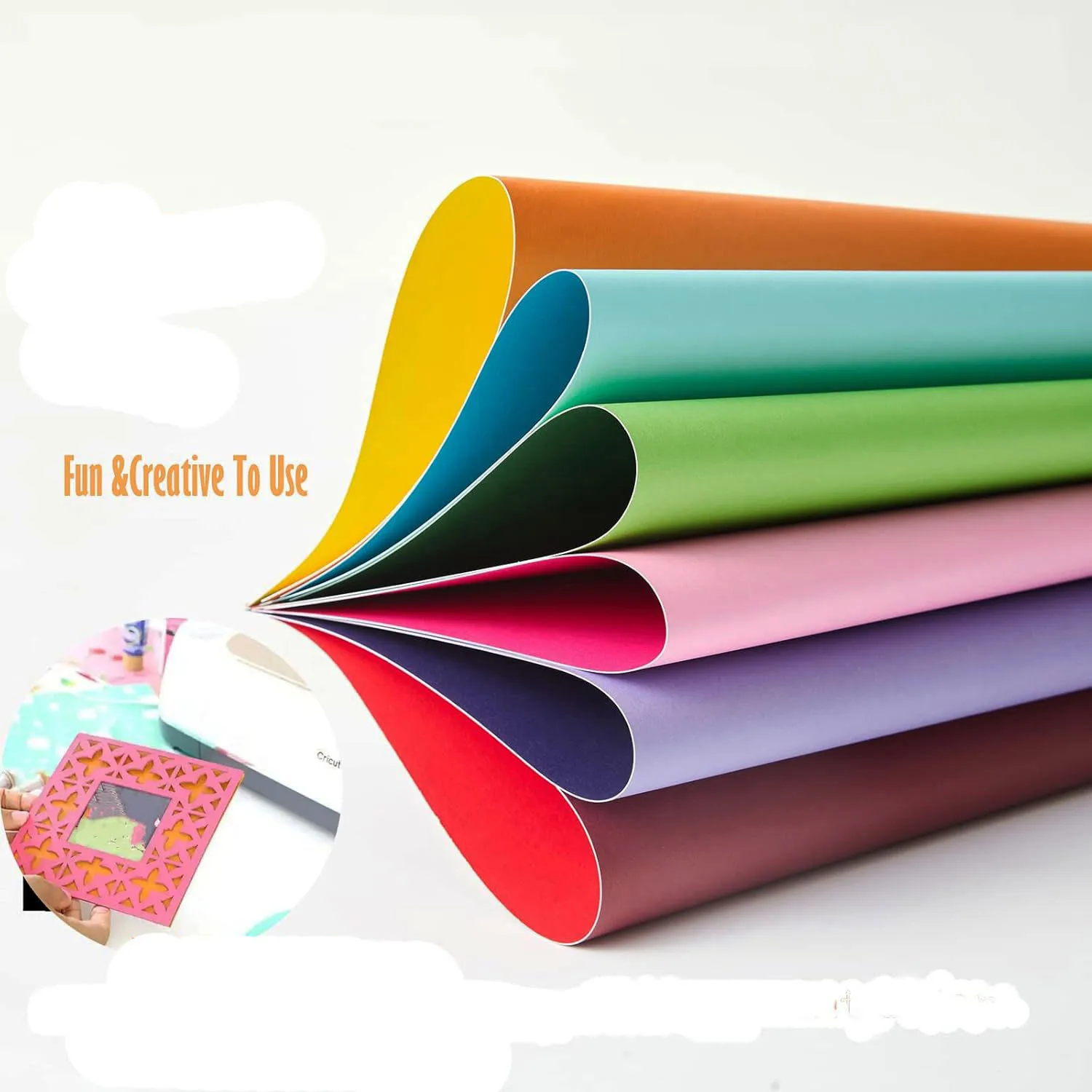 Folding cut pattern diy eco Friendly degradable arts crafts banner Size custom a4 Hand-made material Coloured paper