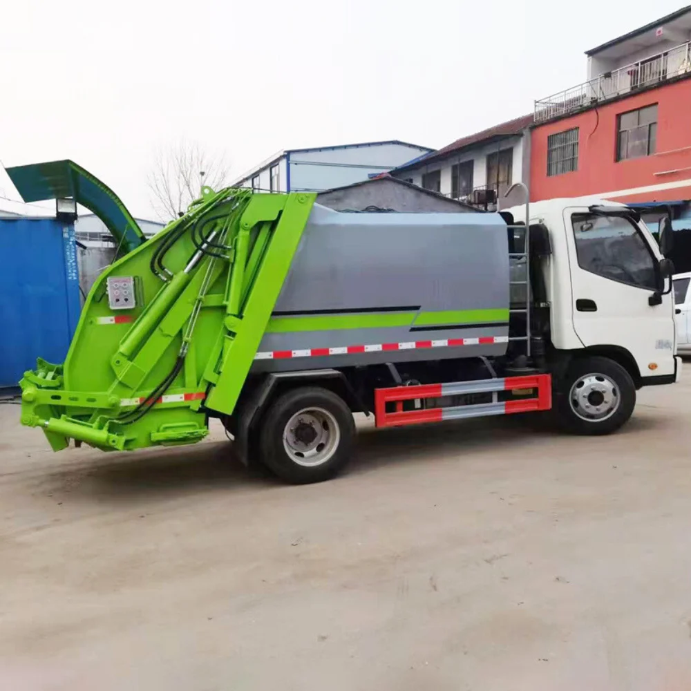 Fully Automatic Garbage Compression Truck Sweeper Trash Truck Waste Refuse Collection Compression Garbage Truck