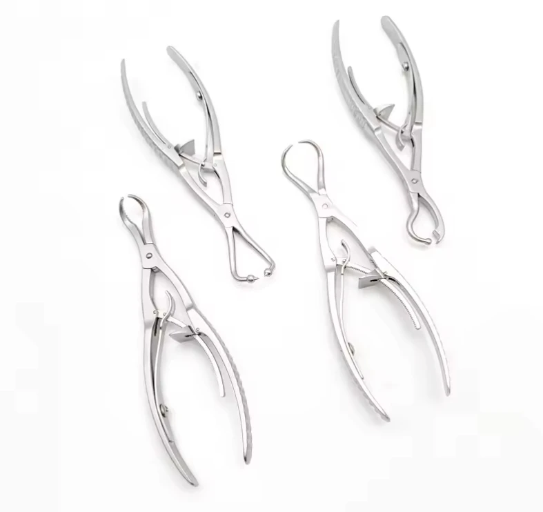 ZMD Orthopedic Reduction Forceps Self-Locking Fixed Pliers Serrated Jaws AO Plate Holding Instrument Bone Surgical Operations