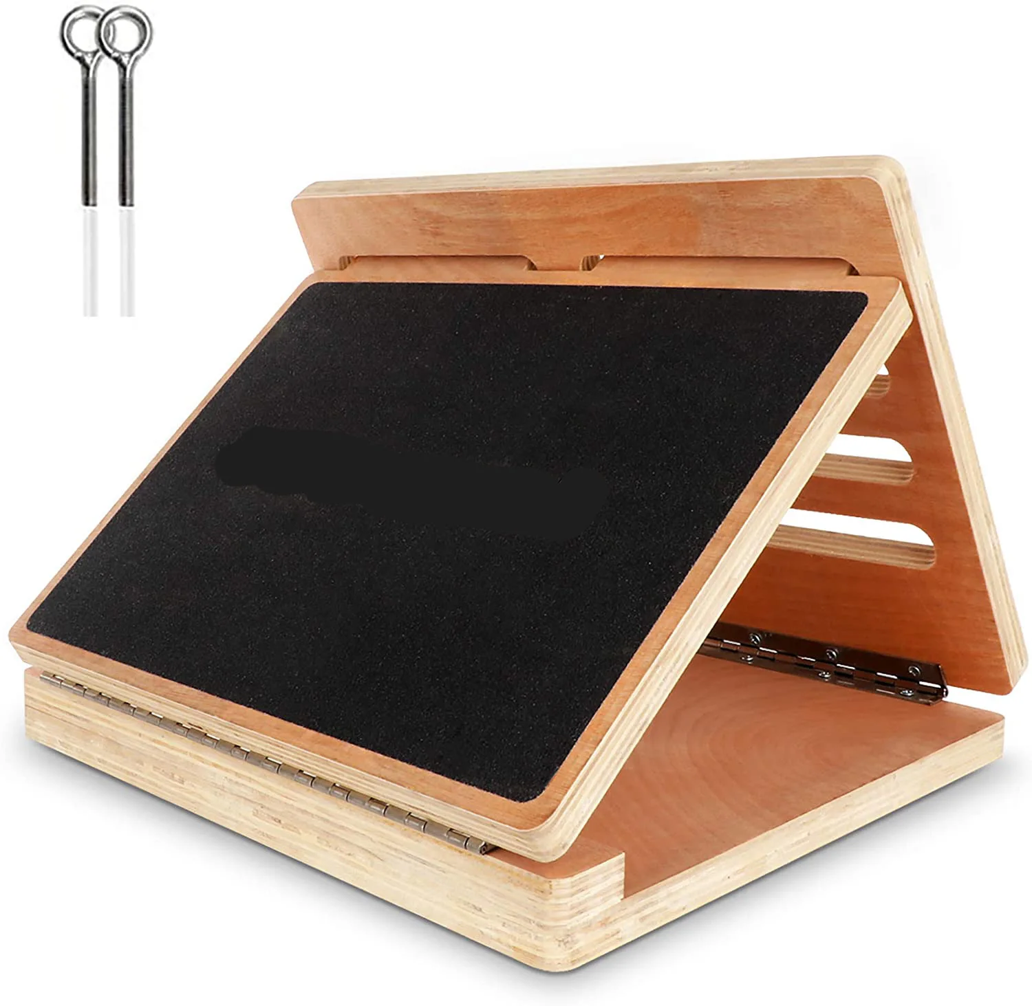 Adjustable Incline Calf for Exercise Athletic Training Non-Slip Surface Adult Trainer Wooden Slant Board