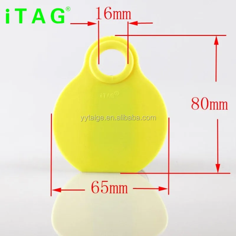 Engraved numbers cattle ear neck tag with nylon rope