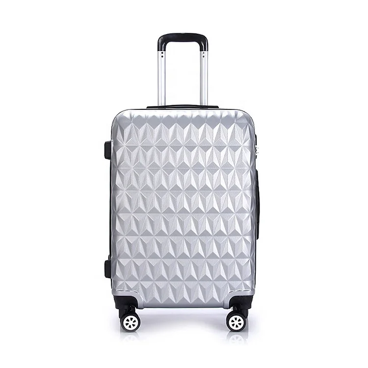 Custom Combination Lock Spinner 4 Wheels Light Weight 20 24 28 Inch Abs 3pcs Hard Suitcase Luggage Set