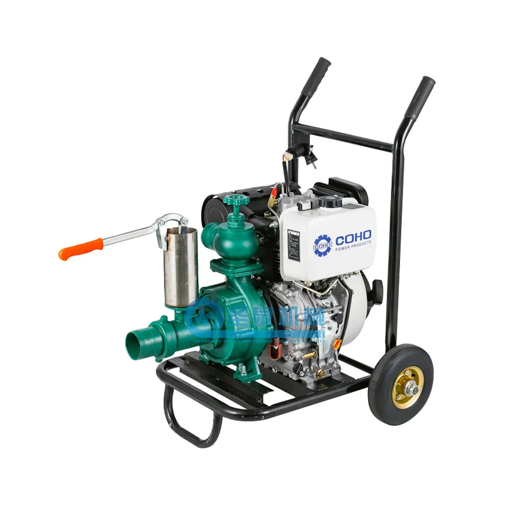 Household small air-cooled diesel engine sprinkler pump hand press centrifugal pump diesel power driven set