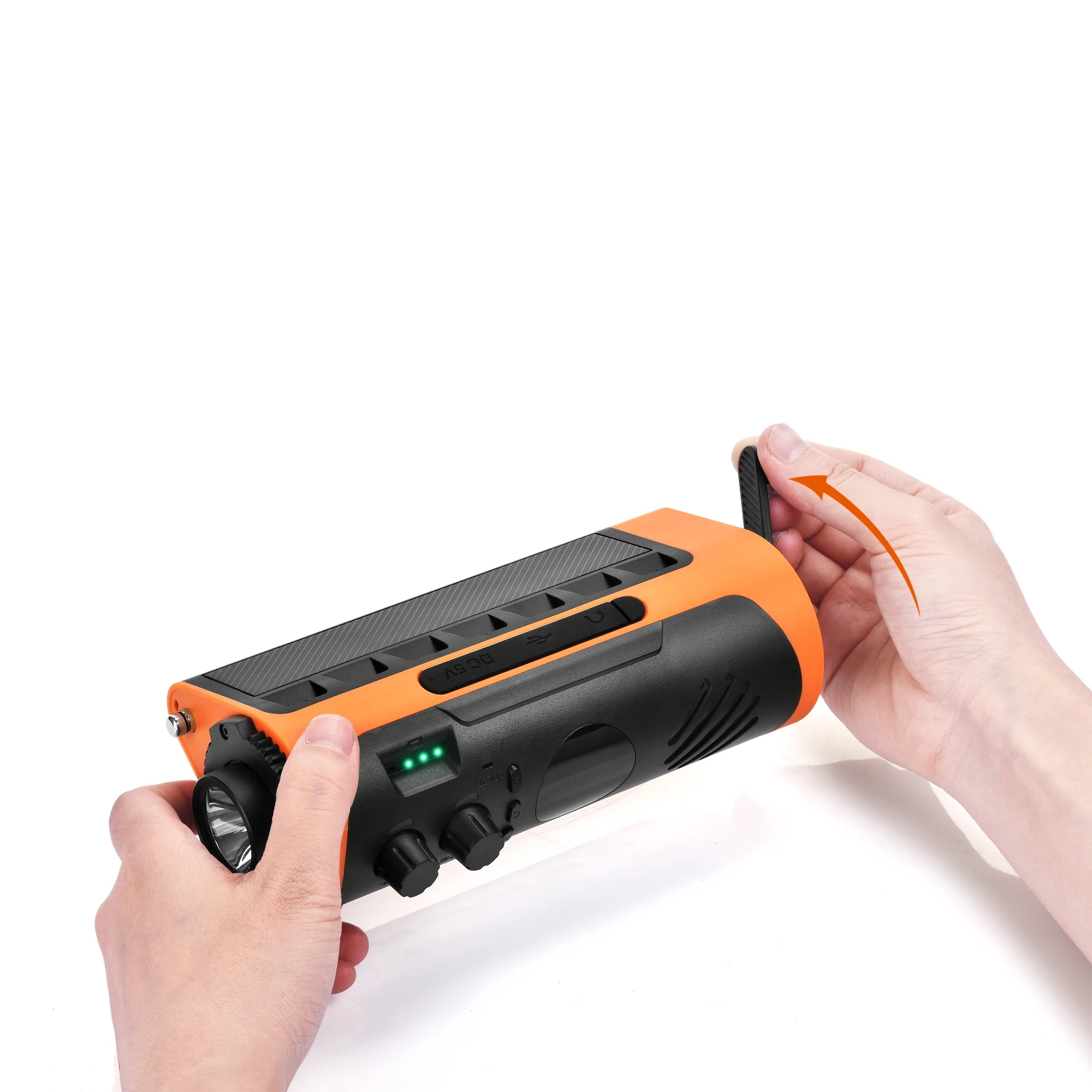 2200mah 7000mAh Hand Crank Solar Powered Radio Disaster Emergency Radio WF-2RO1A