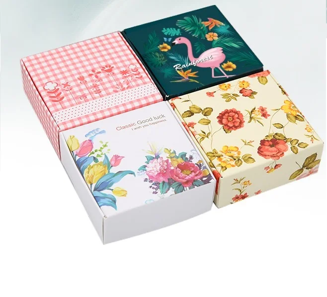 Роскошный цветной складной экологически чистый гофрированный картон из крафт-бумаги с логотипом на заказ подарочная упаковка плоская почтовая коробка маленькая