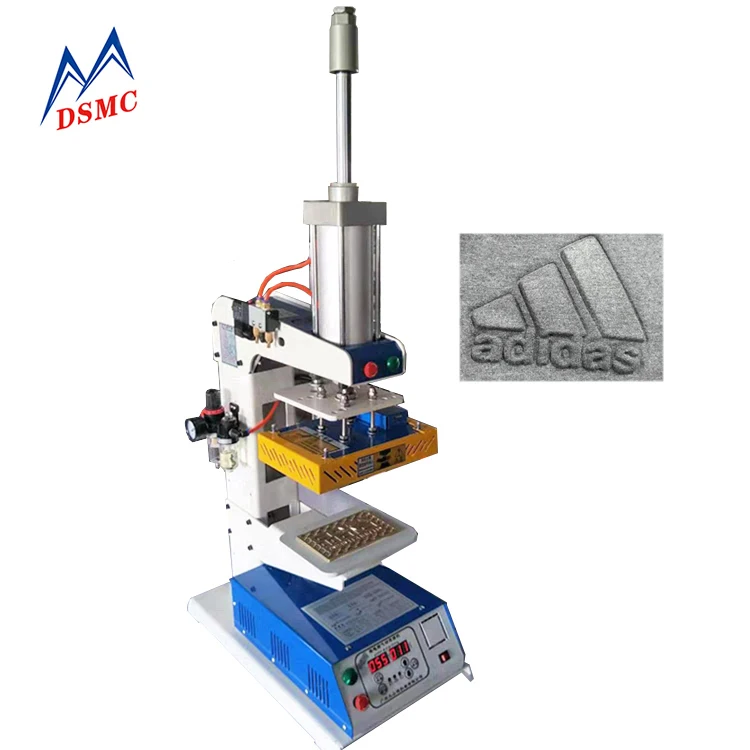 DSMC Hot Foil Stamping Machine Leather 3D Embossing Heat Press Machine For Custom Logo Stamp