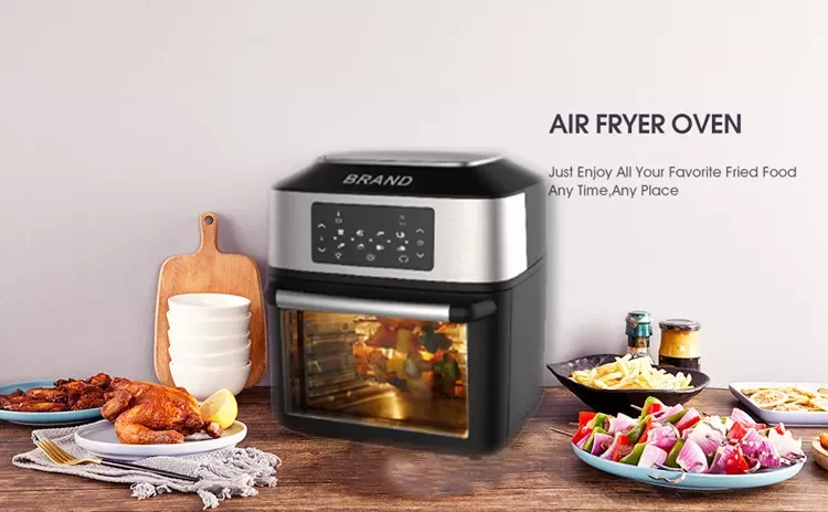 QANA Multifunction Function Combines Air Fryer Toaster Oven Combo 7-in-1 Convection Oven Countertop 18l Capacity Pizza Hot Dryer