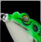 Hot Selling bionic thunder frog 15g/13g/8g/6g /5g  frog black suit high carbon steel double hook  lure soft bait