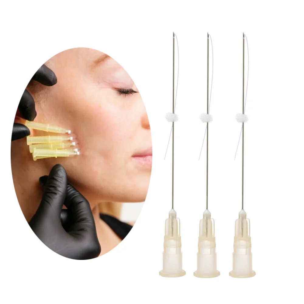 Wholesale beauty mono 29G 50mm v line face lifting absorbable thread pdo korean fda