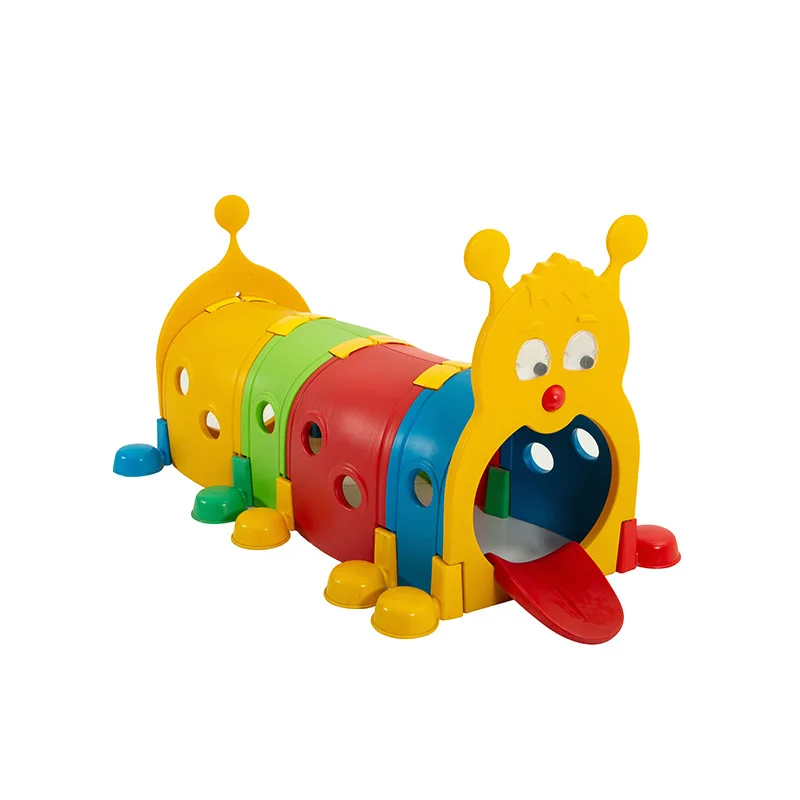 High quality kindergarten item outdoor/indoor children playground games kids plastic tunnel toys for sale
