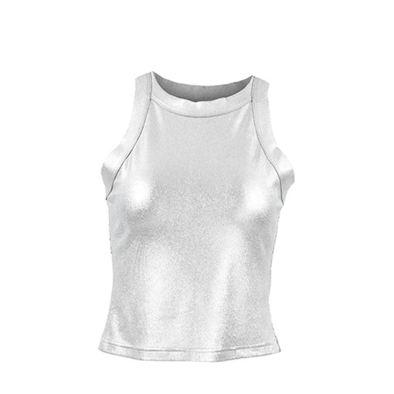 TWOTWINSTYLE Summer Style Crew Women Vest Fashion Sleeveless Slimming Breathable New Ladies Vest