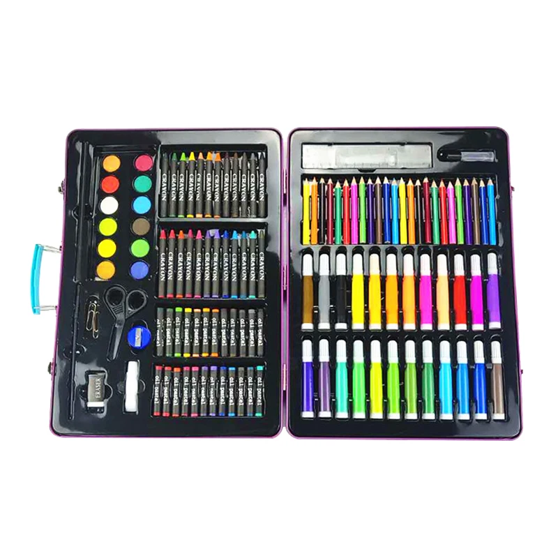 New Arrival 120pcs Colour Pencil Set Crafts Art Set Draw Pencil Art Crayon Painting Drawing Supplies Kit