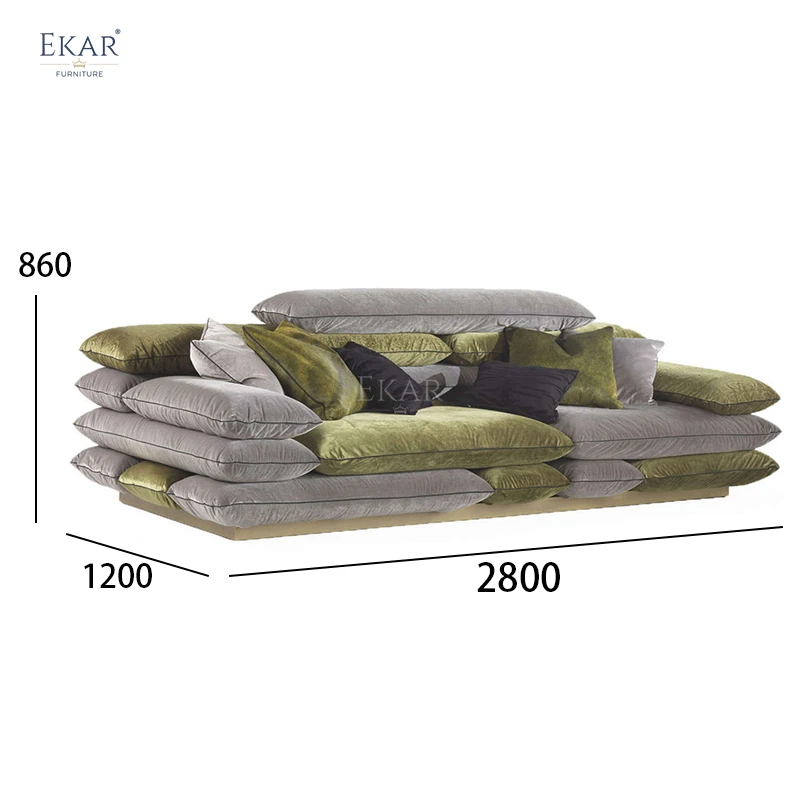 Luxury Modern Sofa - Plush Velvet Modular Couch for Elegant Interiors living room sofa sets;luxury couch