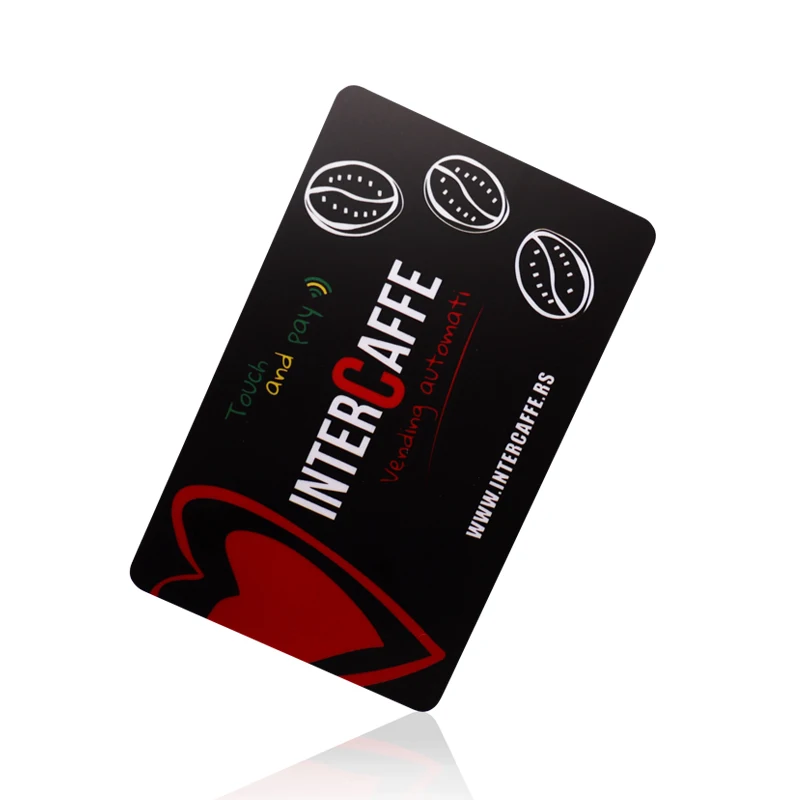 Custom Printable Social Media 13.56mhz ntag213 ntag215 ntag216 Smart Digital Rfid Business Pvc Matte Black Nfc Card