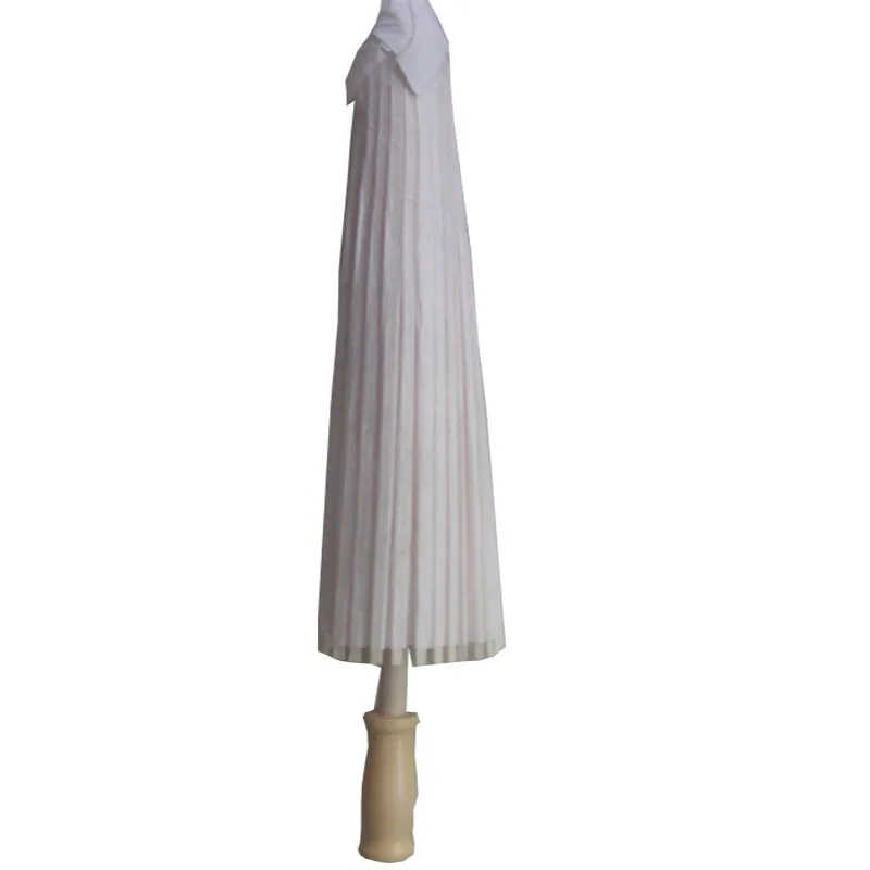 32 Inch Bridal Bridesmaid White Umbrella Diameter 84cm Paper Parasol Party Wedding Favor Summer Shade
