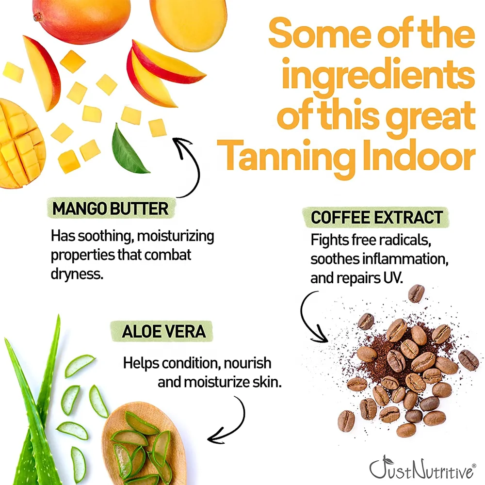 Private label organic carrot bronzing sun tanning oil accelerator dark tan enhancer