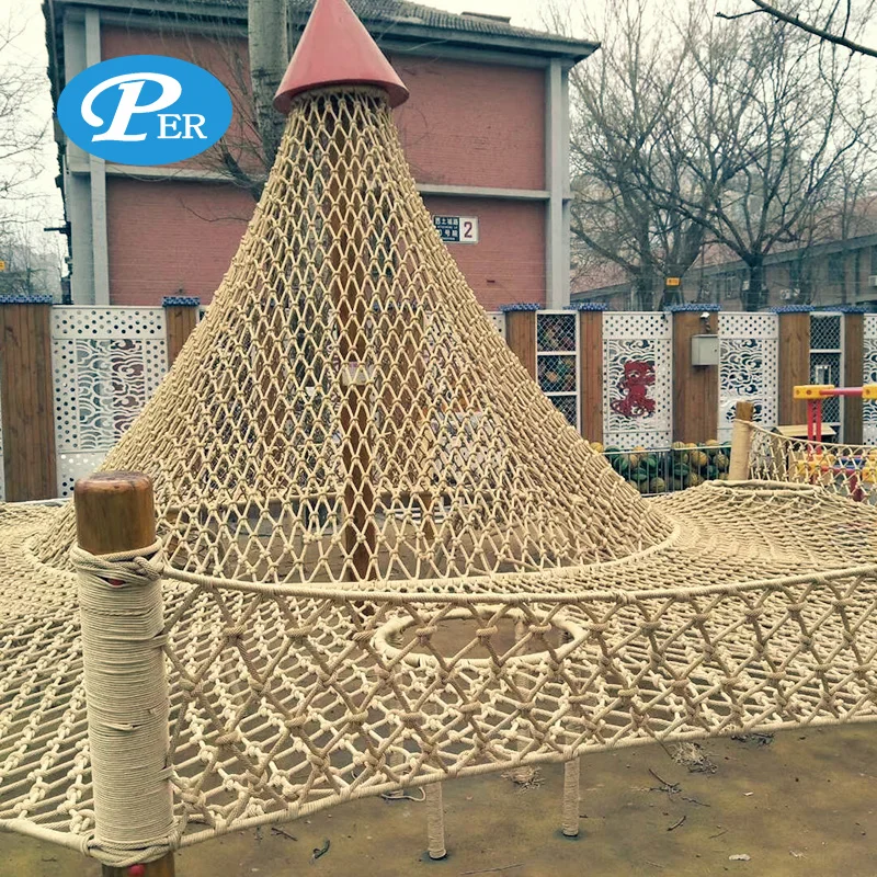 Children outdoor playground custom mesh color durable climbing net for kids