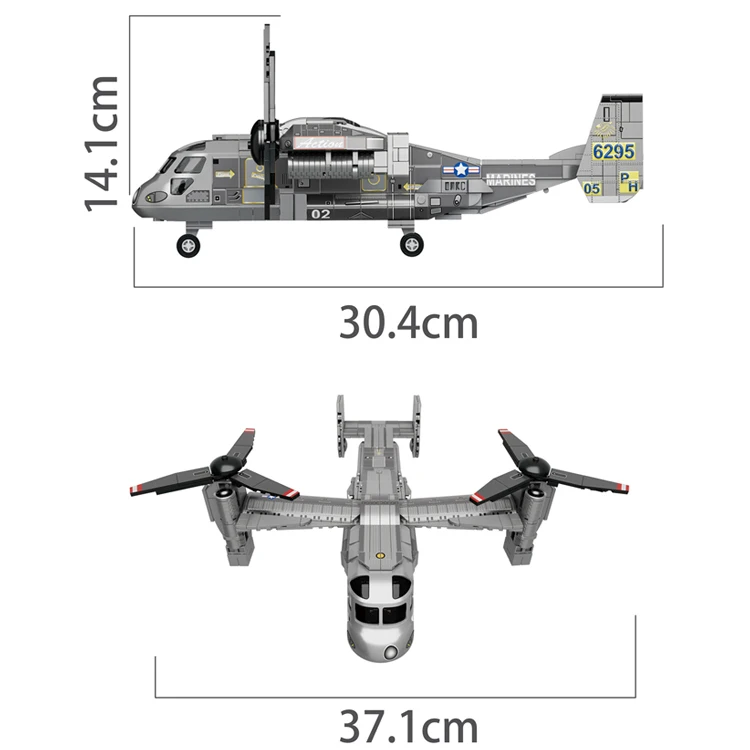 Air Force Army Attack Aircraft Building Block Set Fighter Plane Jet Military Bricks Gunship Star Wars-Toy Creative Construction