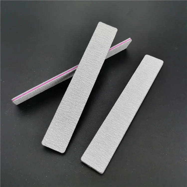 Manufacturer Professional Rectangle Zebra Gray Square Nail Files 100/100 Buffer Nail Nail File  80/80