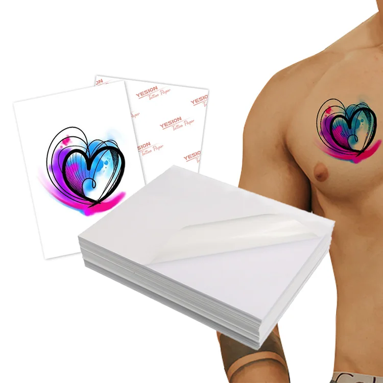 A4 Printable  Inkjet Tattoo Stencil Paper Sweat Resistant Tattoos Decal Wholesale Temporary Blank Tattoo Paper