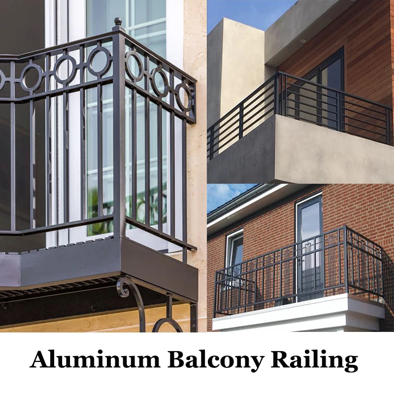Modern & Simple Metal Balcony Railing Aluminum/Iron & Stainless Steel Balcony Railings