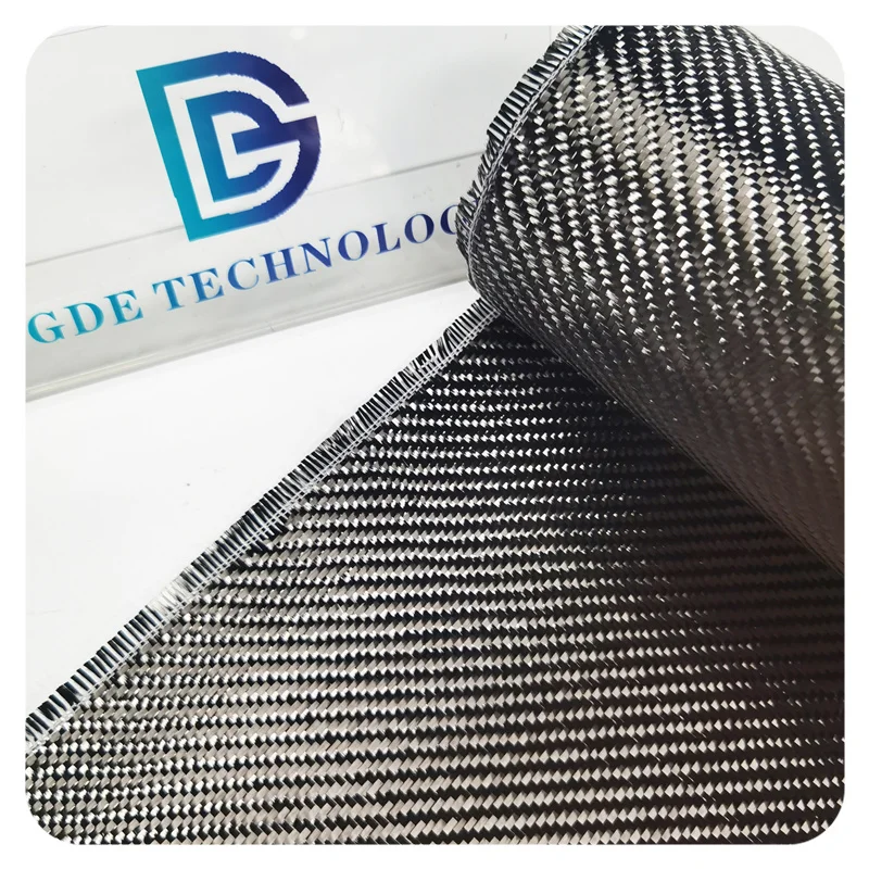 High Quality 3k 6k 12k 200g 240g Plain Twill Woven Carbon Fiber Fabric