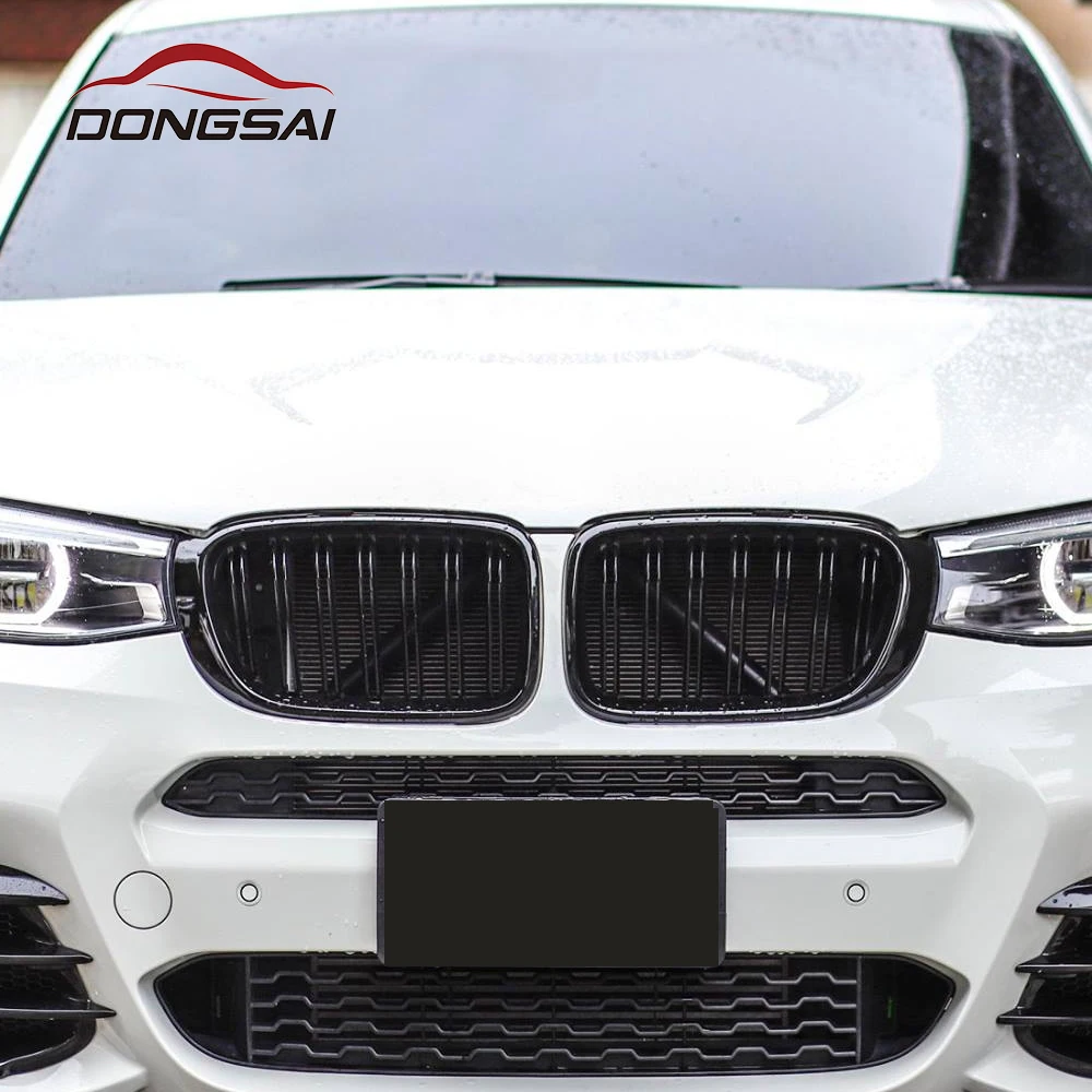 Хорошая установка Передняя решетка для bmw X3 X4 F25 F26 LCI двойная соль 2014-2018 автомобильные