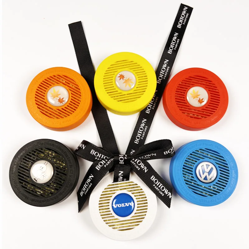 New design Air freshener car custom logo diffuser scent car hanging perfume pendant  Car hanging perfume