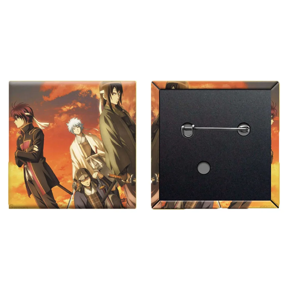 Square Pin button supplies complete set 1000pcs size 50*50mm (2*2 inch) Acrylic back -new type