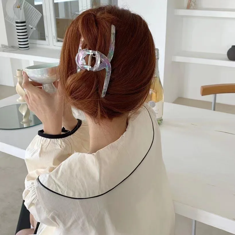 Colorful Hair Claws Anti Slip Hair Clip Large Size Hair Accessories