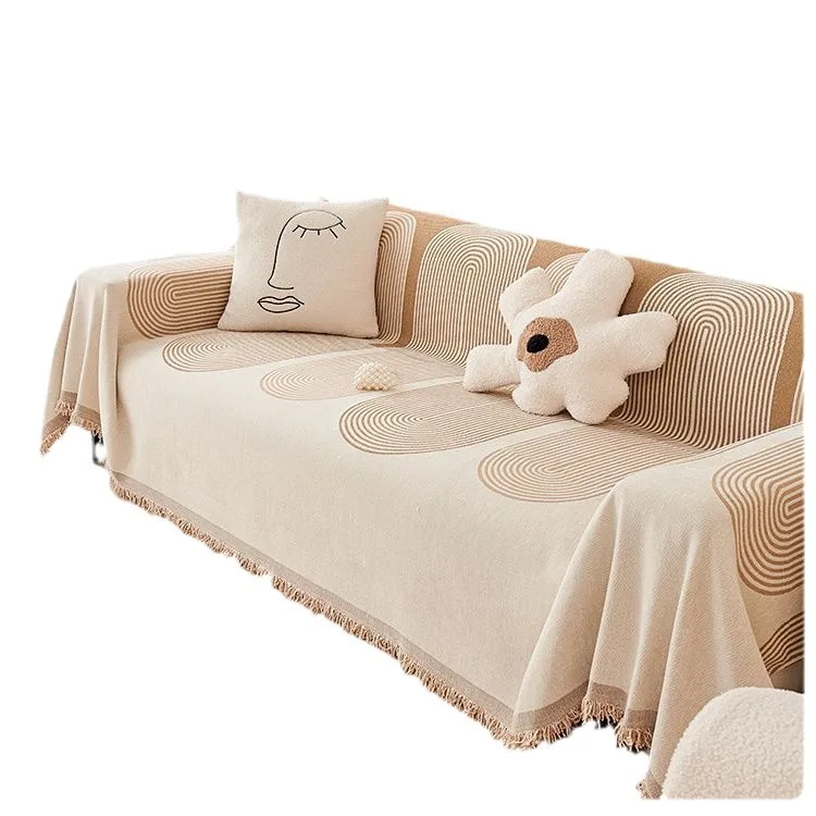 Обратимый чехол для дивана из синели против царапин кошек Slipcover Chenille Sofa Cover Blanket for Pets