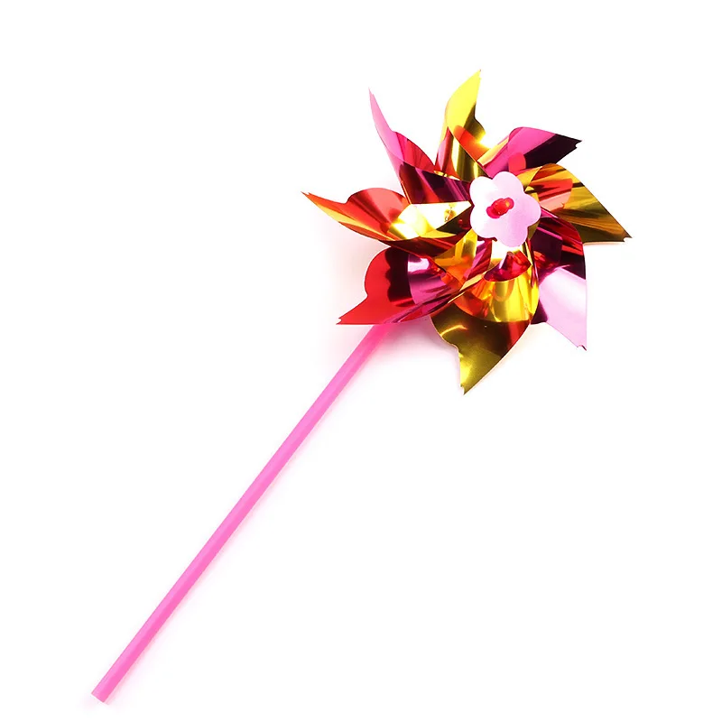 
Four leaf flower wind car printing LOGO custom PP toys advertising plastic windmill 