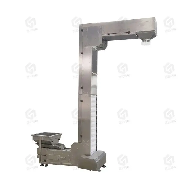 plastic food grade modular belt conveyor suppliers feed mill conveyor 1.8 l bucket elevator type z