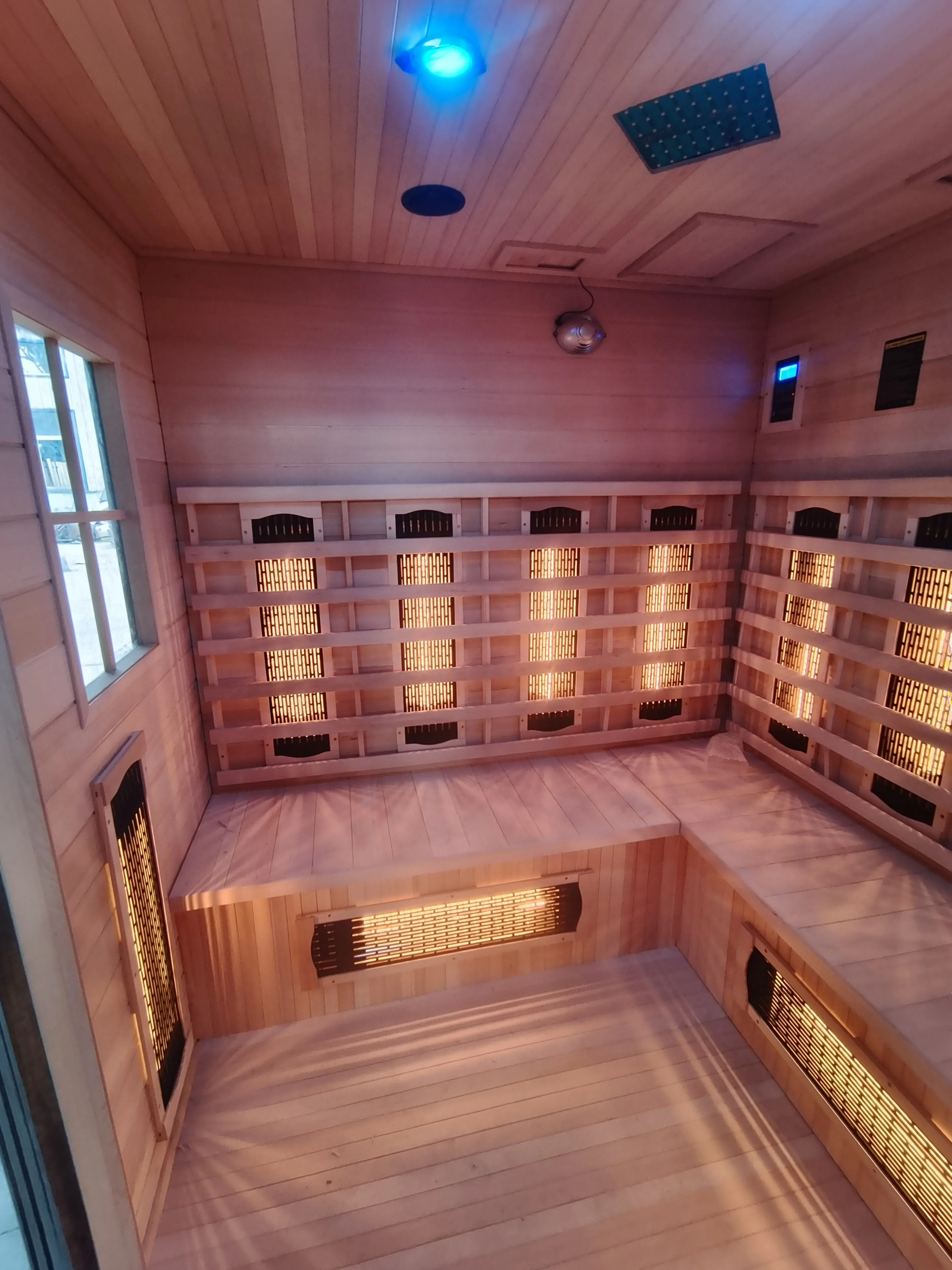 4 person best price outdoor far infrared sauna room with ceramic heater