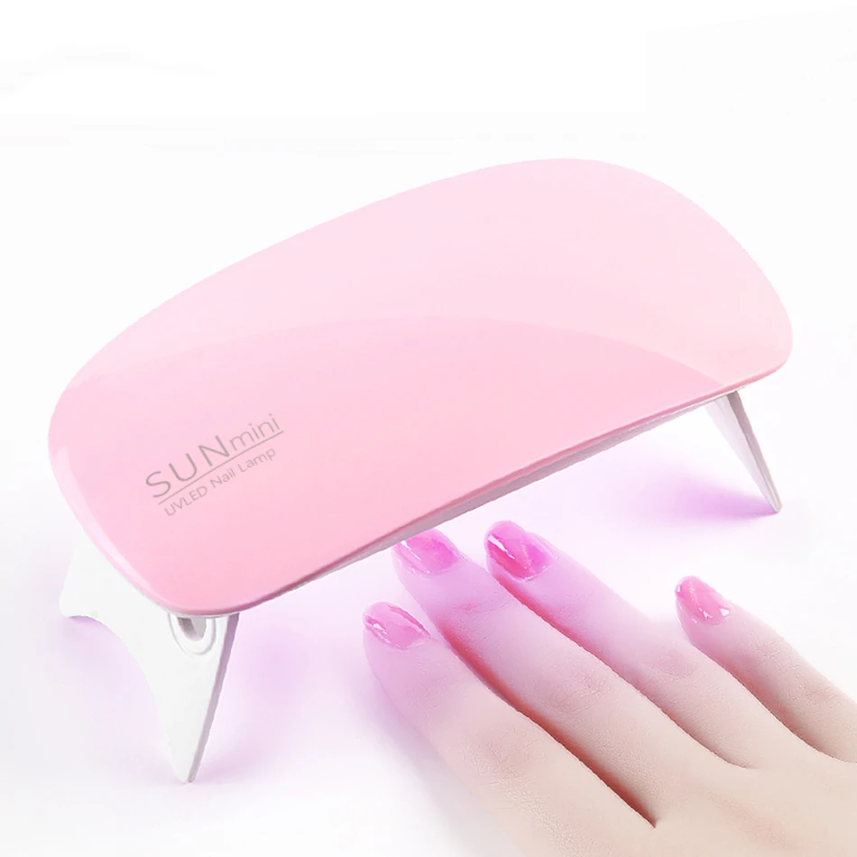 2021 Nail Lamp Mini Portable UV LED Nail Dryer SUN MINI 6W UV Gel Nail Lamp