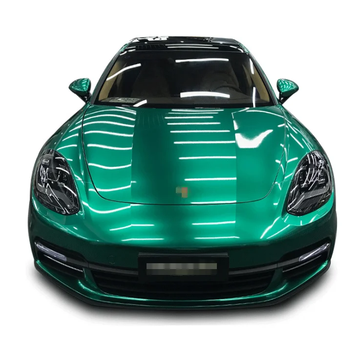 X-KOOL 18m Self adhesive PVC Emerald Glossy Green Car Wrap body cover film