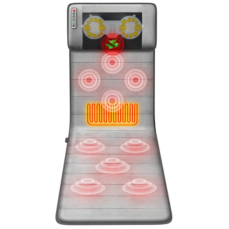 Электрический массажный коврик, моющийся Массажный коврик, массажный матрас для всего тела, матрас для шеи, спины, талии, ног, облегчение боли
