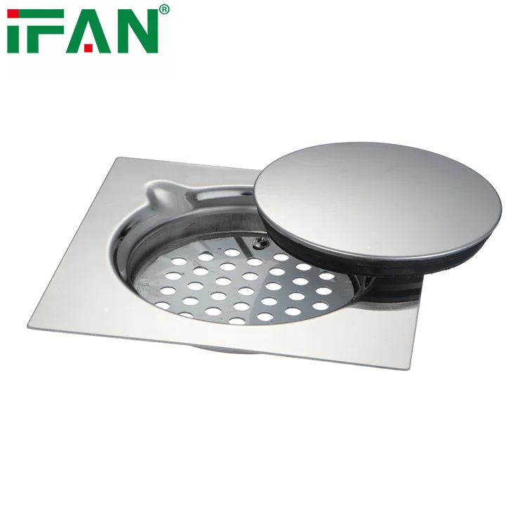 IFAN New Superb Quality Floor Drain Strainer Water Bathroom Plumbing Fitting Stainless Steel Floor Drain