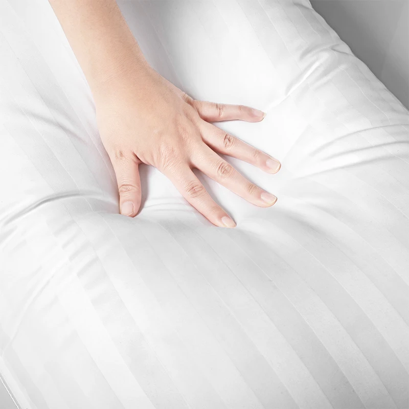 Low Allergenic Fiber Filled Polyester Anti Bacterial Treated Poly Cotton Fabric Washable Pillow Core