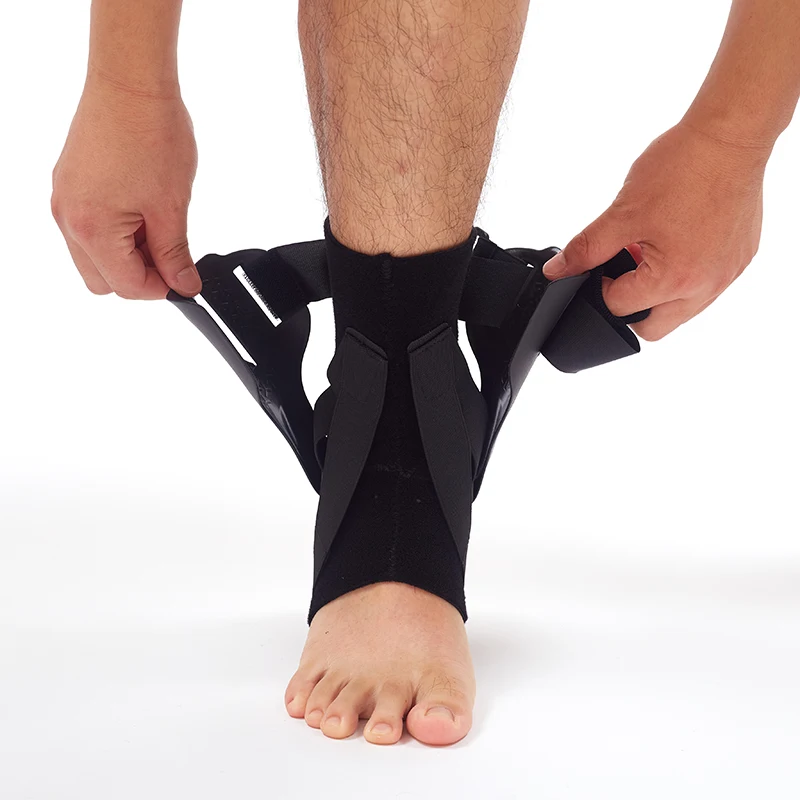 Custom Medical Plantar Fasciitis Compression Black Ankle Support Breathable Ankle Brace Wrap for Sports